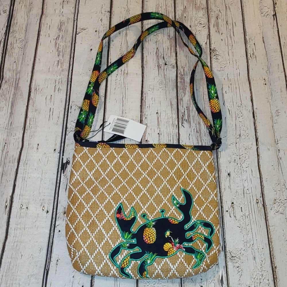 Vera Bradley Toucan Party Beach Crossbody NWT